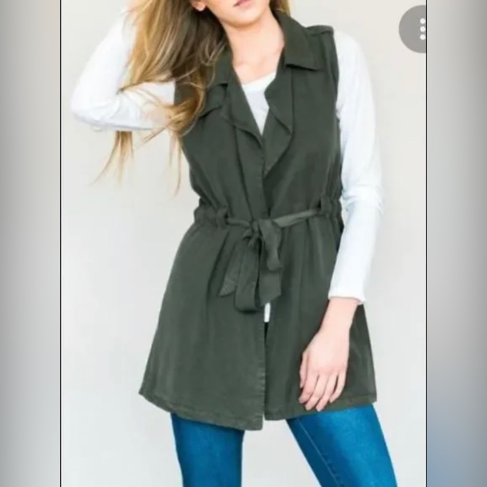 Velvet Heart Olive Green Vest